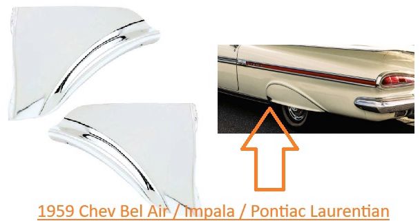 Fender Skirt SCUFFS - Forward Stone Guard set - CHOOSE YEAR NEEDED - 1955 - 1966