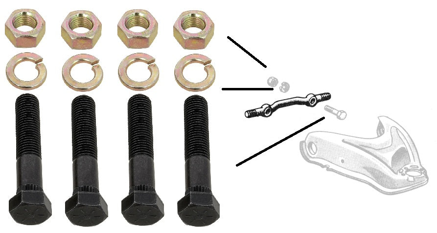 Control Arm UPPER BOLT Set: 55-64 GM Full Size cars - Both sides
