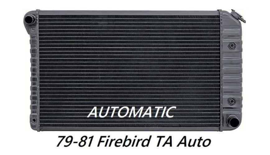 79 Radiator Radiator 1979-81 Firebird TA - Automatic - 3 core Copper - READ DESCRI ...