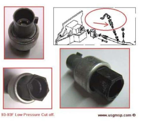 Switch: Air Con 76-79 LOW PRESSURE CUT-OFF
