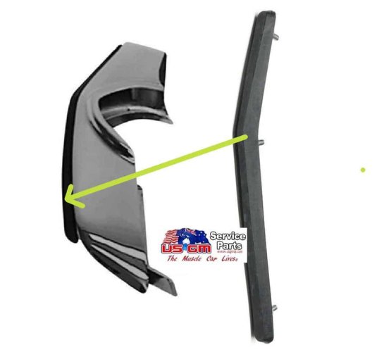 Bumper Guard: Rubber Insert Front or Rear EA