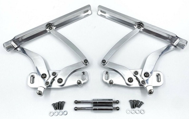 Hood Hinge Set: Billet 69-72 Chevelle El Cam.
