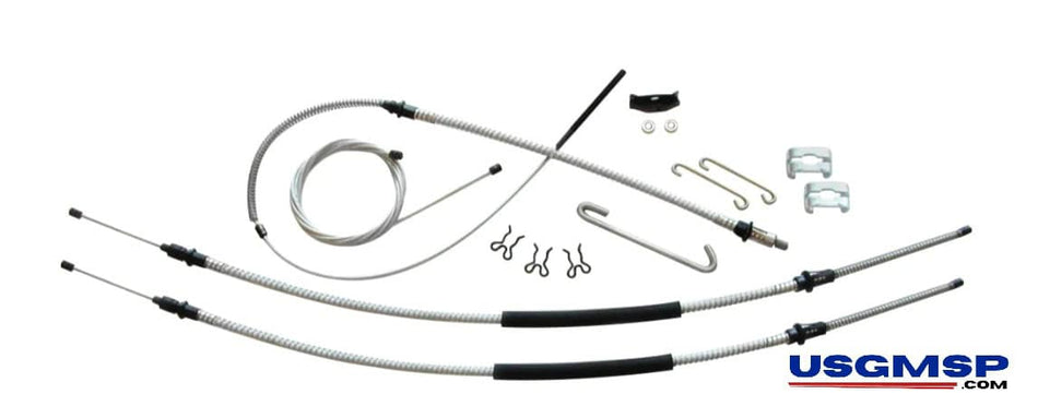 Park Brake Cable KIT: Buick 68-72 Full T350 or Manual