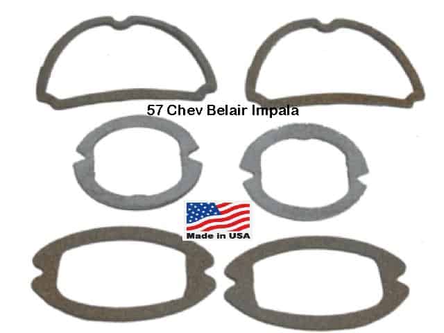 57 Chev full size: Lens gasket kit (6)