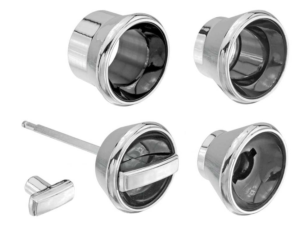 Dash Knob Bezel Set: 1968 Chevelle / El Camino, 5pc