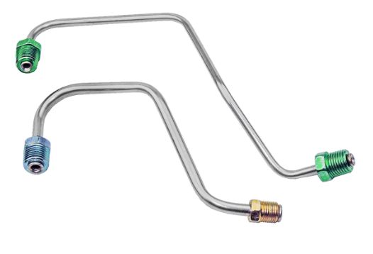 Master Cylinder to proportioning valve Lines 2pc, OE Steel - 1971-80