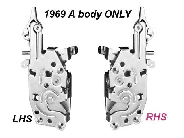LATCH Door: 69 Chevelle/ El Camino GTO