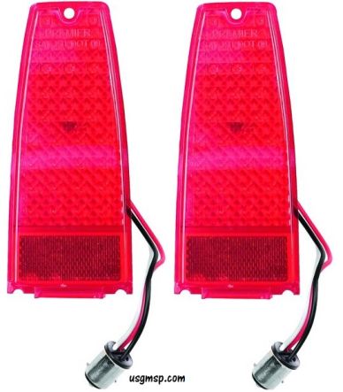 Tail light assembly: Nova / Chevy II 66-67 LED (pr)