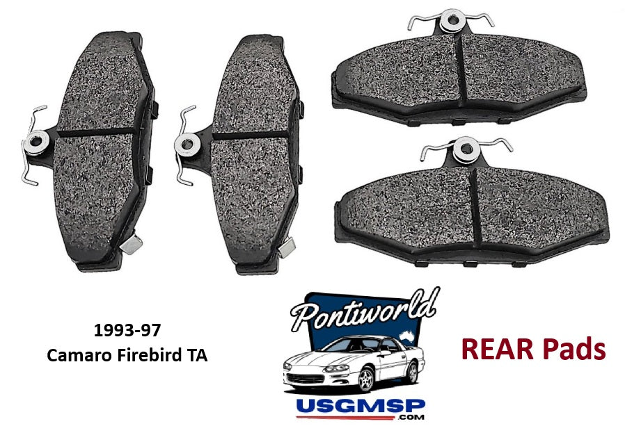 Disc pads: REAR 1993 - 97 Standard REAR SET Camaro Firebird TA