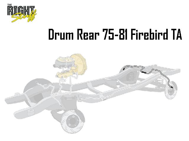 Brake Line: 75-81 Firebird TA - REAR