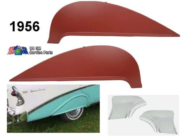 56 Chev Fender Skirt Kit