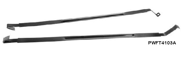 Fuel Tank Strap Set: 65-66 Full Size Impala/ Parisienne etc (pr)