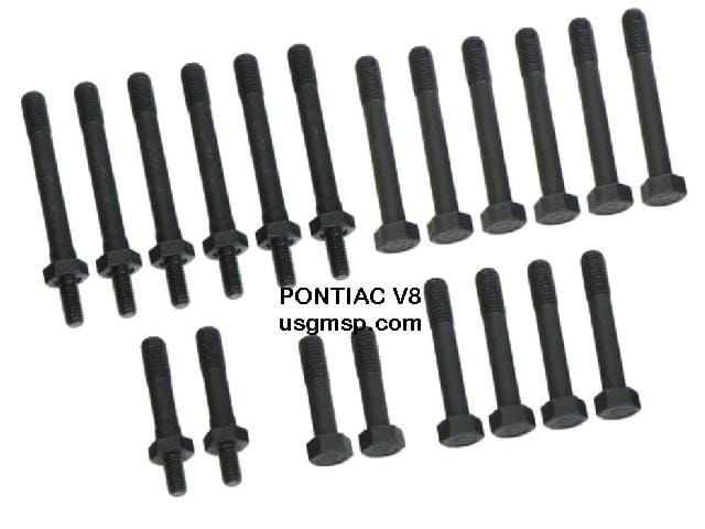 Head Bolt Kit: Pontiac V8 68-79 20 pce