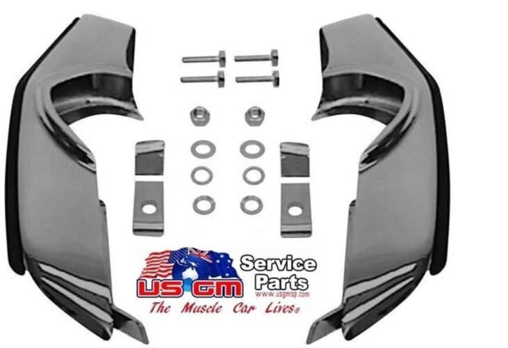 Bumper Guard: 67-8-9 Camaro Set - Front Pr