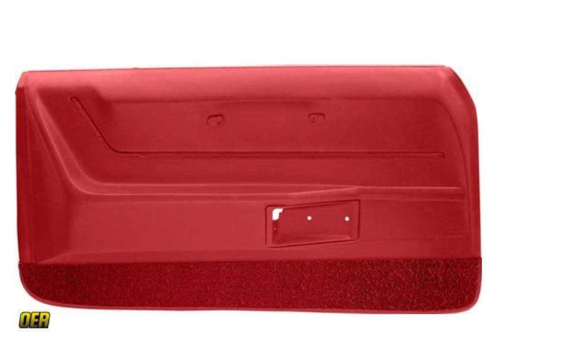 Door Trims: 68-69 Camaro  Deluxe - RED