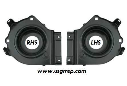 Headlamp HOUSING: 70-73 Camaro (Std & RS)