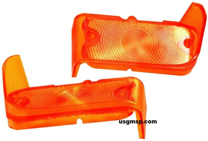 67 Chevelle El. Park Lamp Lense Set (Amber)