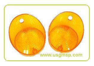 70 El Camino FRONT park lens - AMBER - Pair