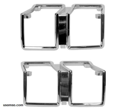 71 Chevelle: Park Lamp Lens BEZELS (pr)