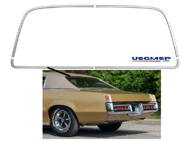 Window Mold Set: Pontiac Grand Prix 1969-72  - 4 piece - REAR  - set.