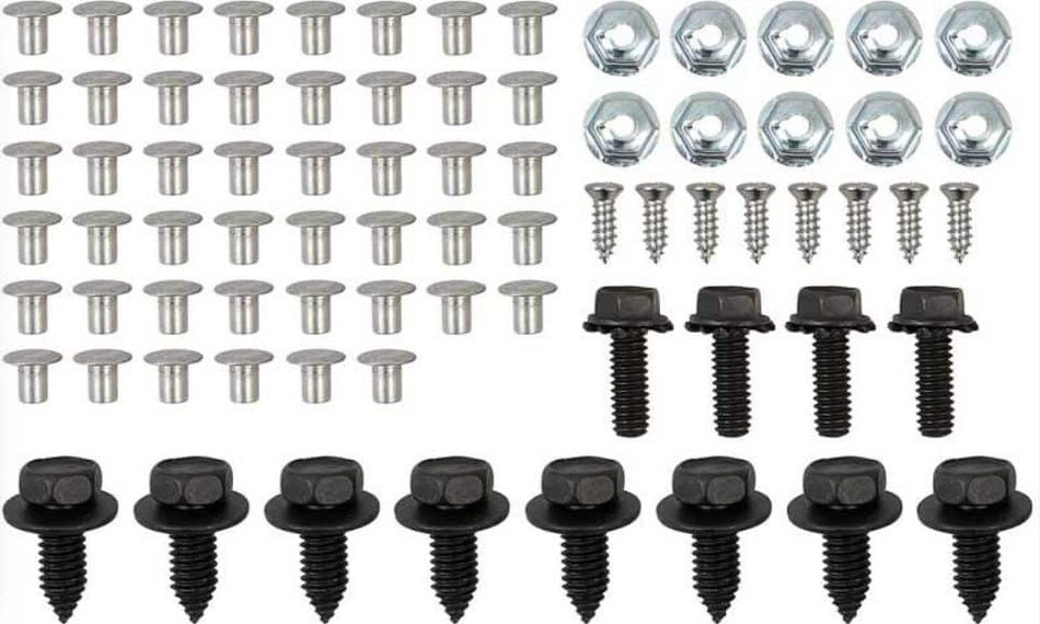 Grill Hardware Kit: 61 Chev Bel Air & Impala