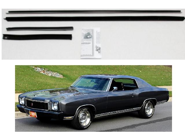 Window Felt Kit: 69-72 Pontiac GP & 70 Monte Carlo