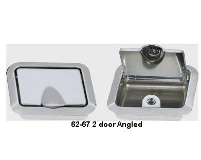 Ashtray: Rear armrest 62-67 2 door ANGLED (pr)