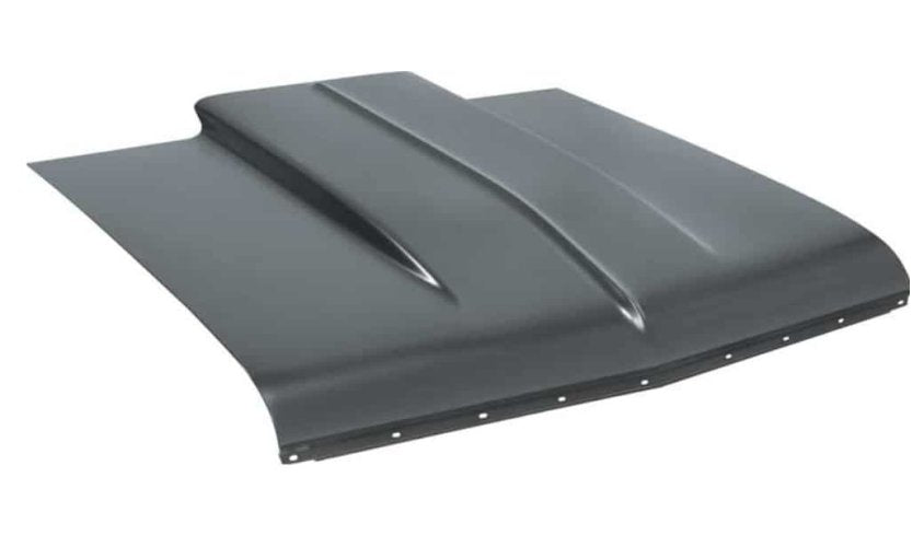 Hood: 66-67 Nova / Chevy II Cowl Induction 2" Steel