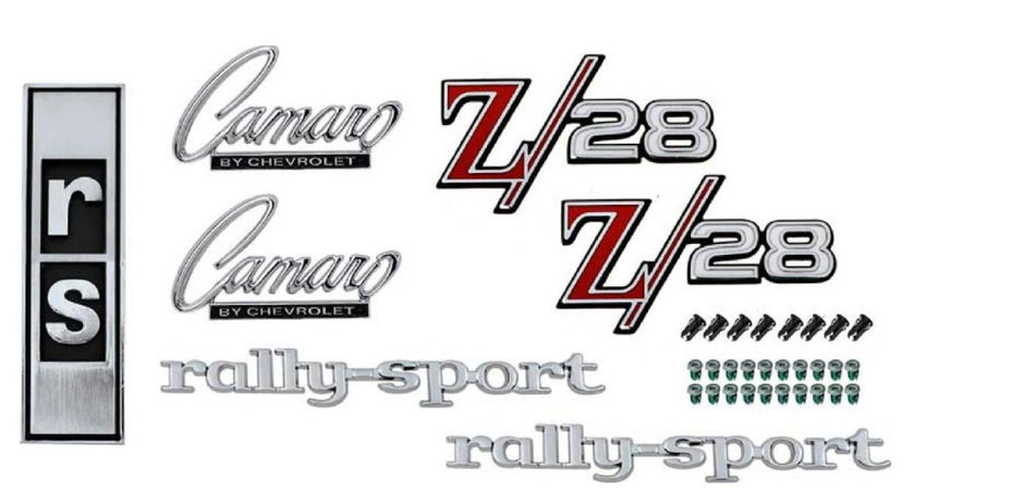 1968 Camaro Emblem Kit: Z/28 w/ RS Option Kit