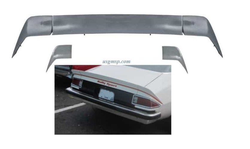 Spoiler Camaro: 74-81 rear 3 Pce