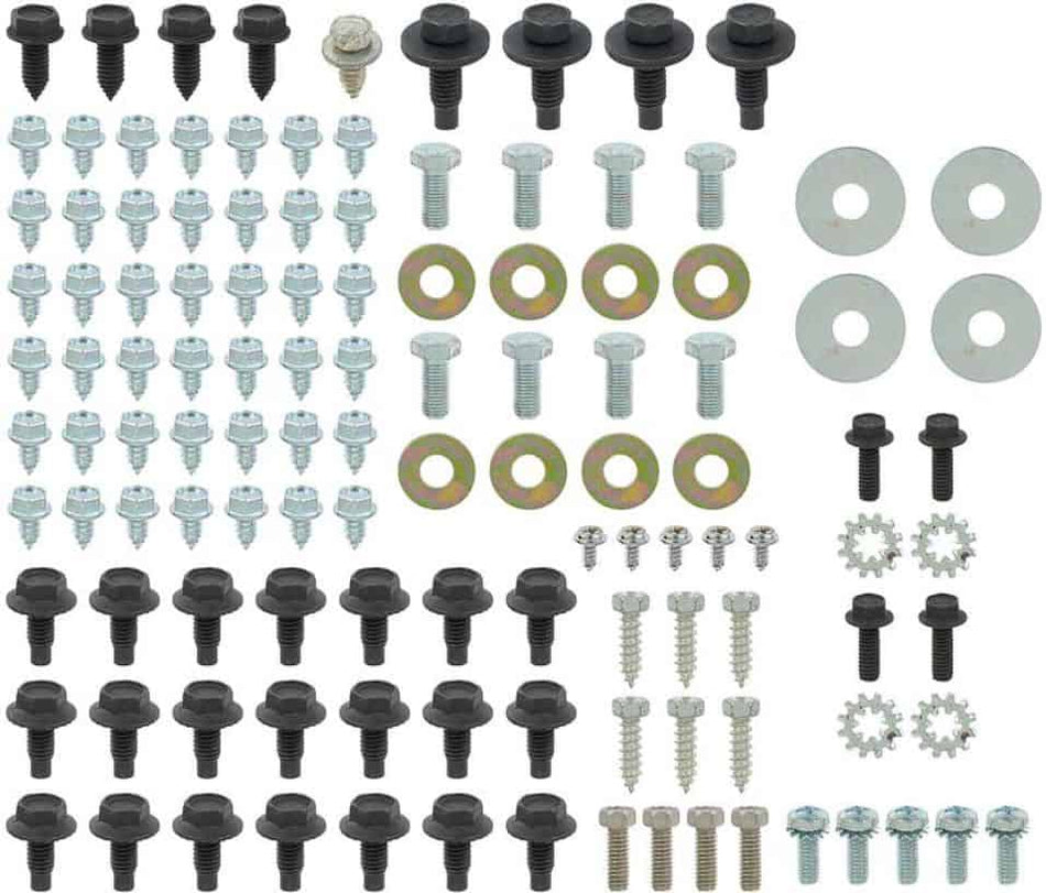 1955 Chev Under bonnet & boot area Screw Kit (115 pce)