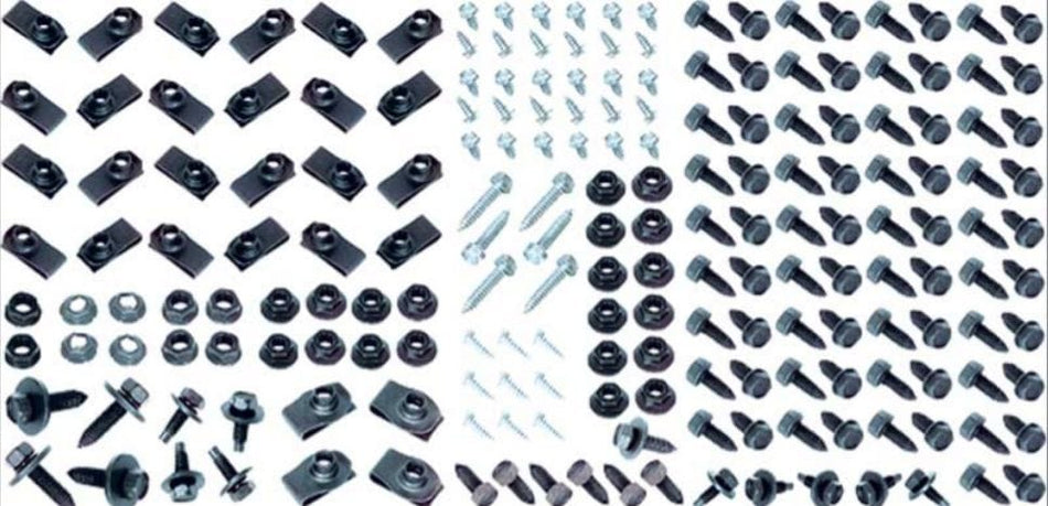1957 Chev Under bonnet & boot area Screw Kit (229 pce)
