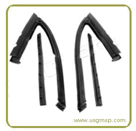 Vent Window Seal Set: 64-67 Nova / Chevy !! - 2 & 4 Door Sedan