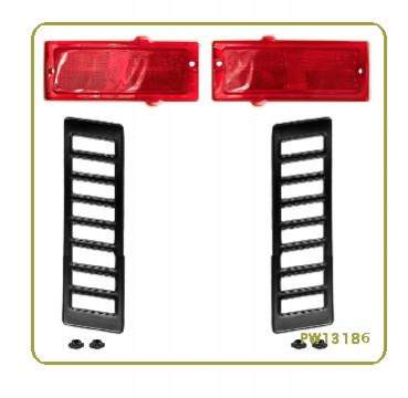 70-72 Chevelle: Lens & Bezel Set - Rear Side Kit