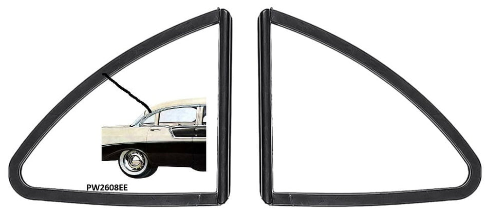 55-57 Chev / Pontiac REAR SIDE Sedan 1/4 window seals