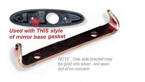 Mirror Bracket:  70-81F outside bullet style.