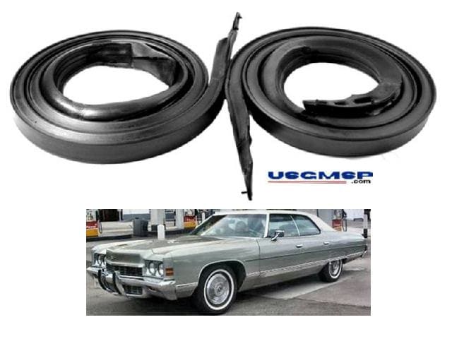 71-74 ROOF RAIL SEALS - 4 door PILLARLSSS Pr, GM Chev/Pont/ Buick +++