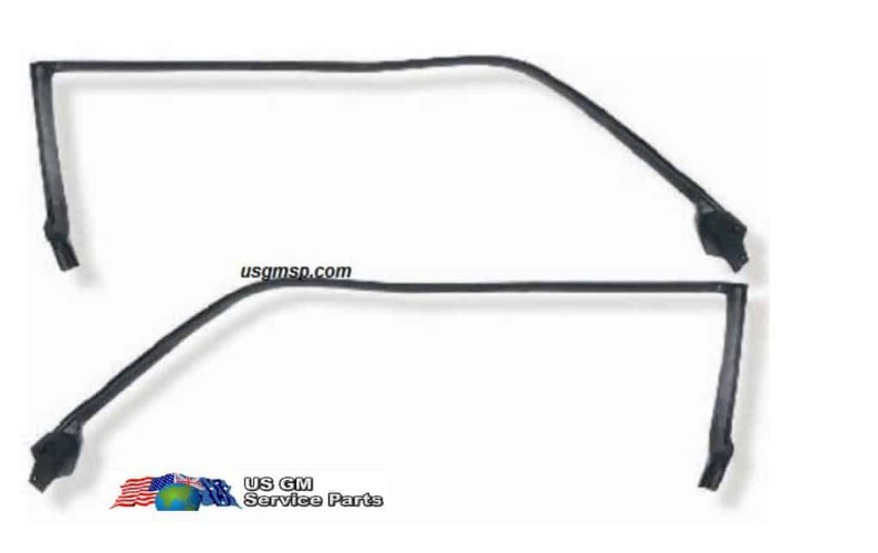 Fastback Rumprail Parlor 67-68 Full Size 2 door Roof Rail (Pair) - FASTBACK - Metro Brand ...