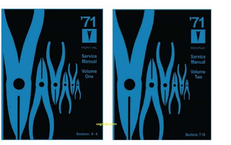 71 Pontiac Service Manual SET (2) (GM)