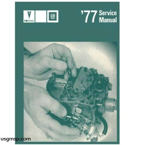 77 Pontiac Workshop Manual Genuine USED