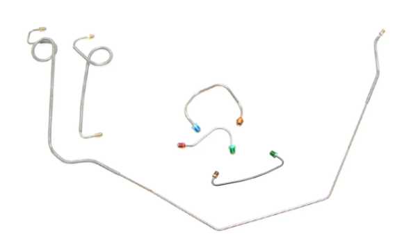1969 Chevrolet Camaro Firebird Power Disc Front Brake Line Kit 5pc, Stainless