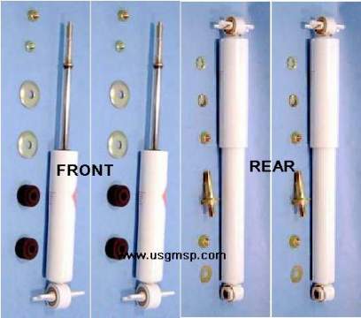 Shocks: 68-74 A Body FRONT KYB HD Gas - Pair