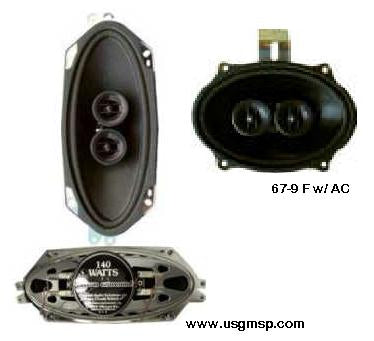 Radio Dual Stereo Speaker Dash System: 70-81 F