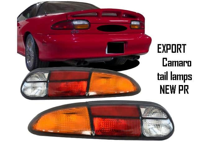 Tail Lamp SET: 1993-02 Camaro EXPORT Amber (pr)