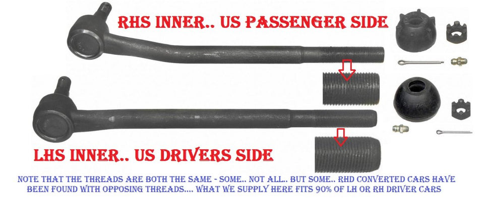 Tie Rod: Inner 70-75 Firebird TA
