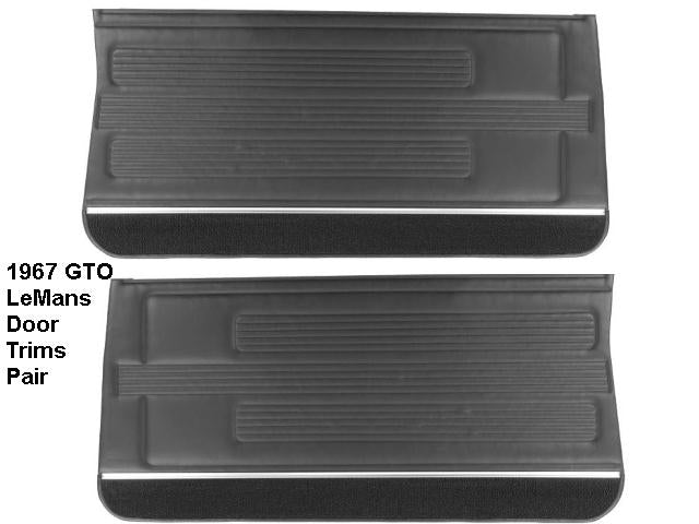 Door Trim Set: 67 GTO LeMans Coupe / Convertible