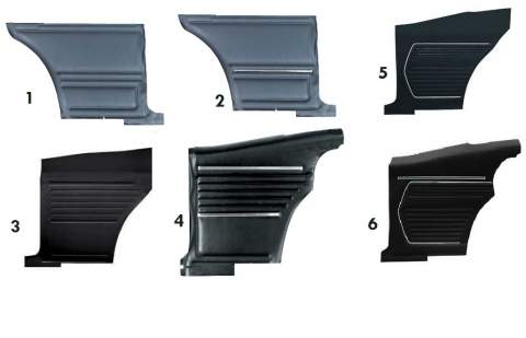 1/4 Trim: 67-9 Camaro STANDARD ** choose