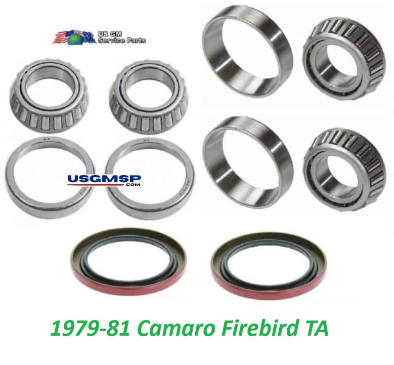 Wheel Bearing & Seal Kit FRONT: 1979-81 Camaro Firebird TA - Standard