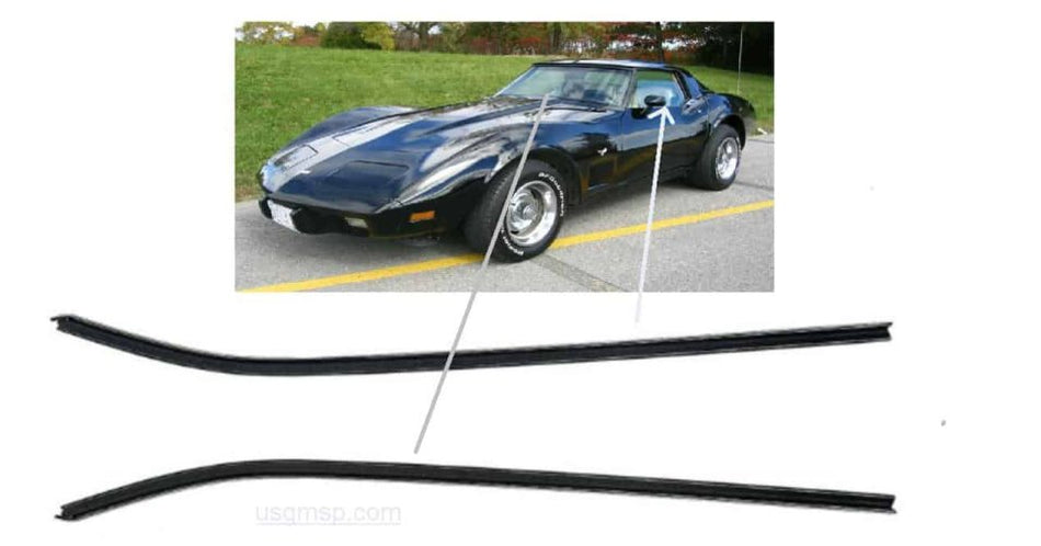 Corvette 69-82 Window Felts Set: Coupe OUTER