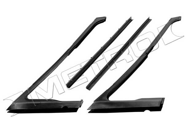 Vent Window Seal Kit: 65-68 Big Car USA  BOP cars only (pr)